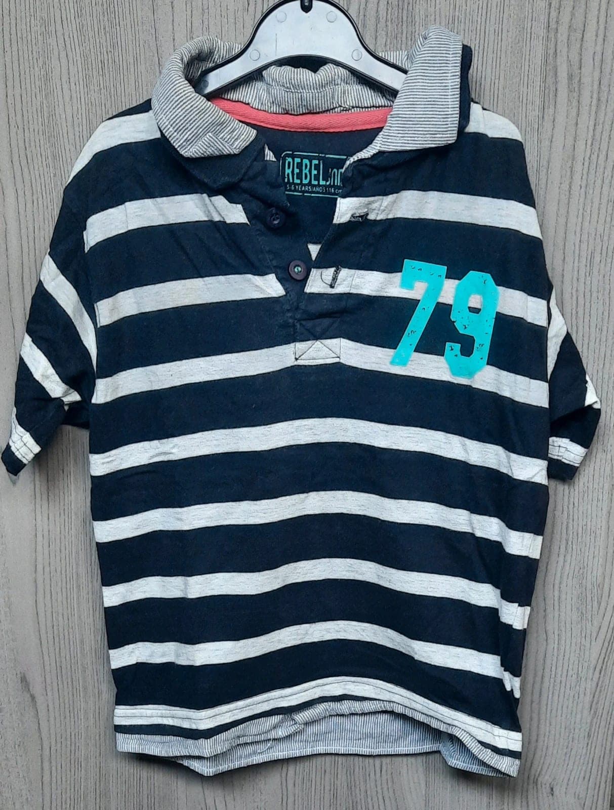 Rebel poloshirt maat 116 cm (6 jaar)