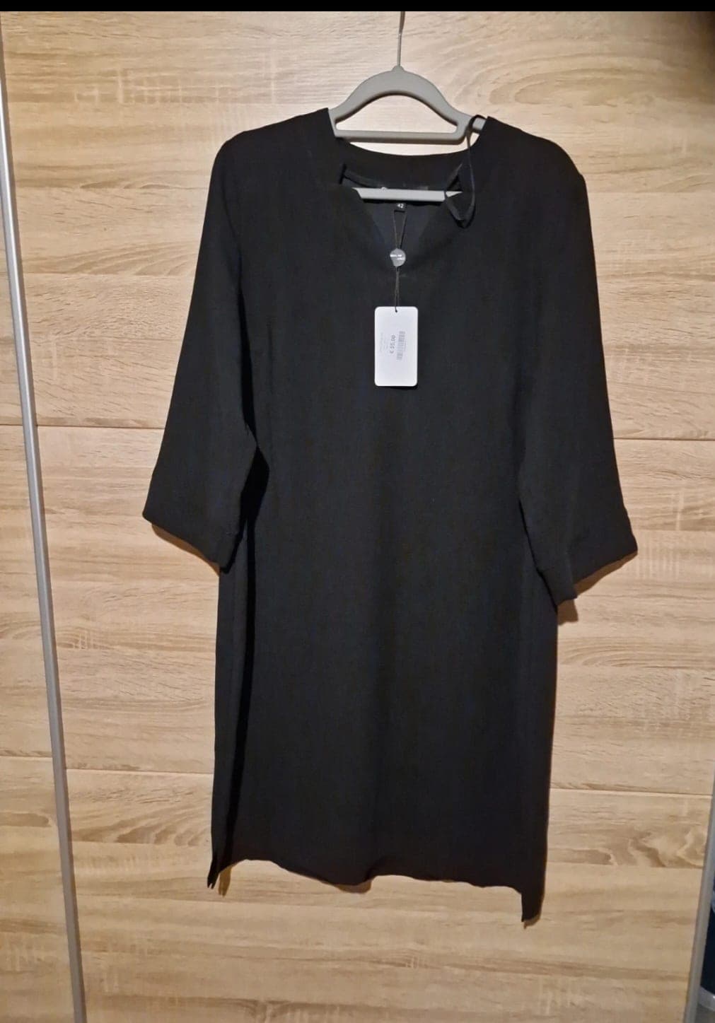 Zwarte tuniek/jurk met 3/4 mouwen - Tyson