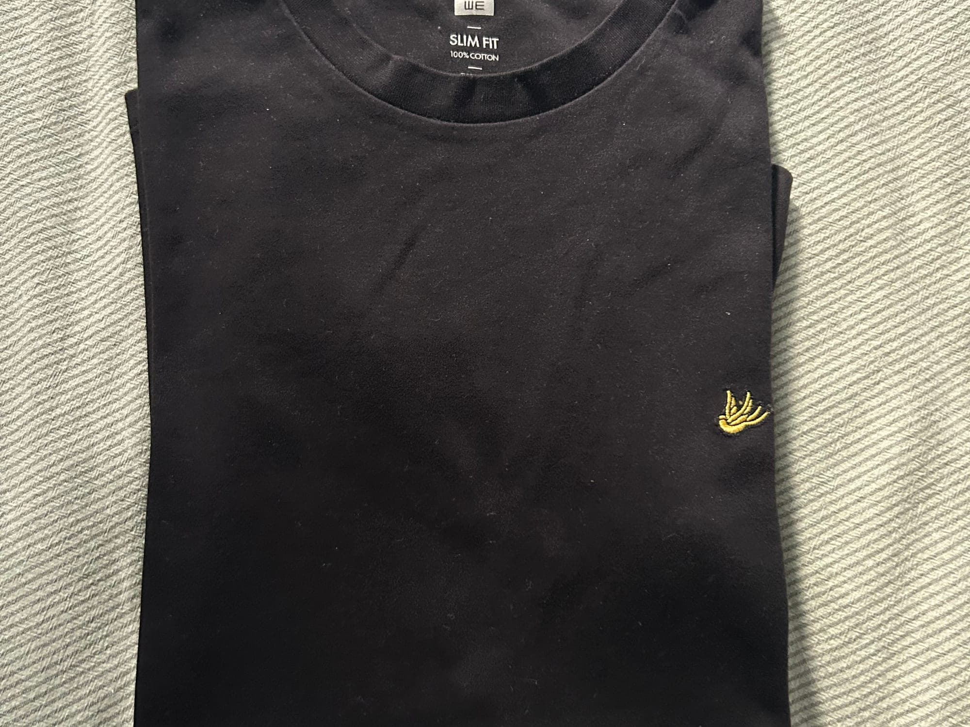WE zwart slim fit T-shirt
