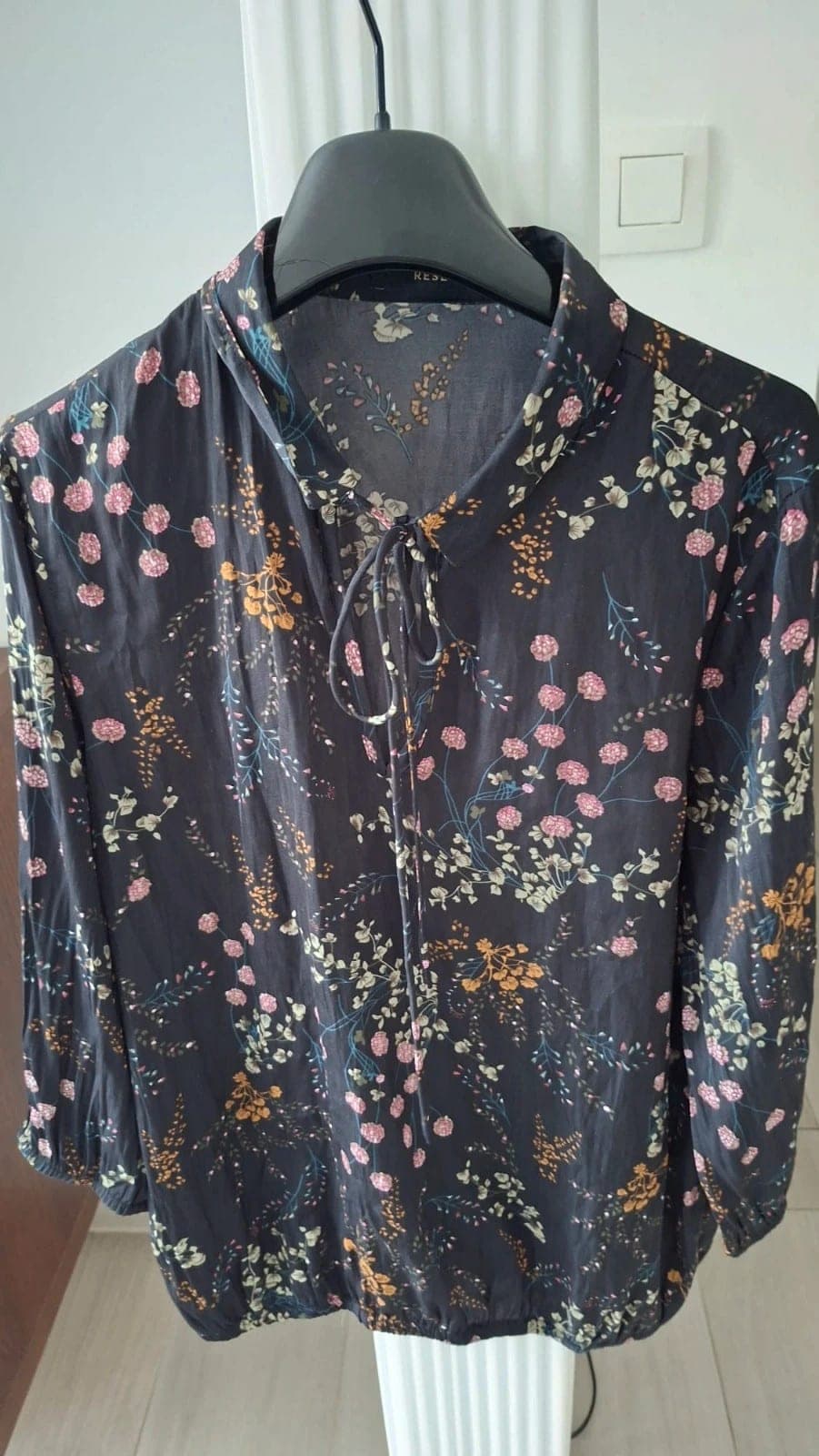 Reserved blouse met bloemenprint zwart M