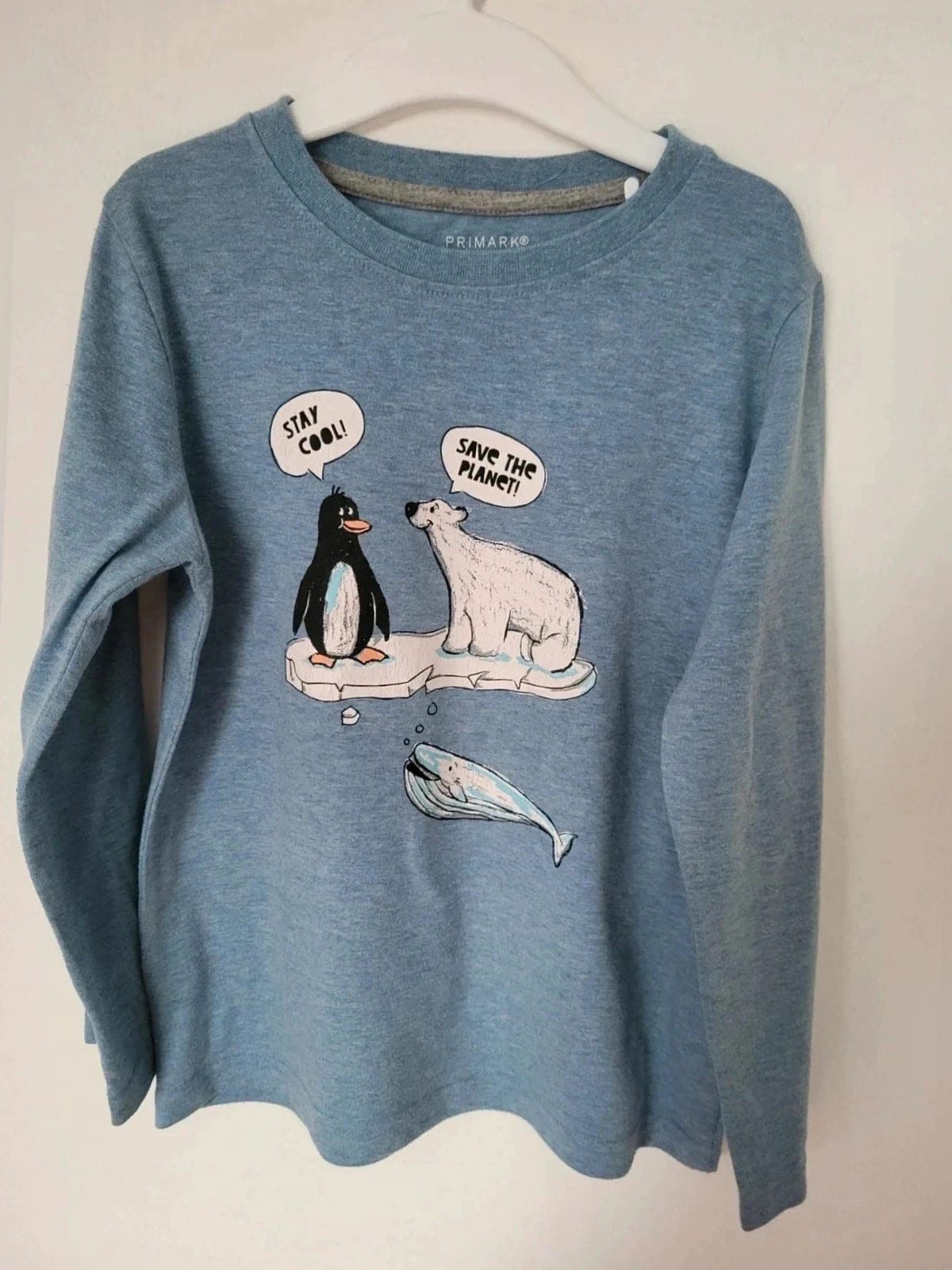 Blauwe longsleeve Primark 116