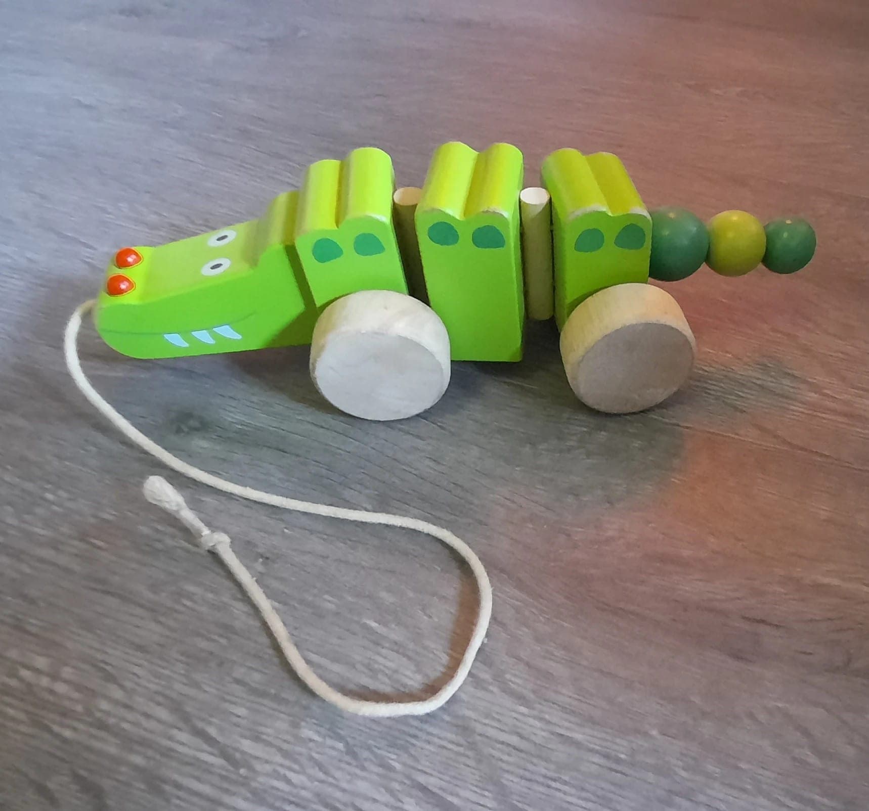 Trekfiguur / trekdier hout Krokodil