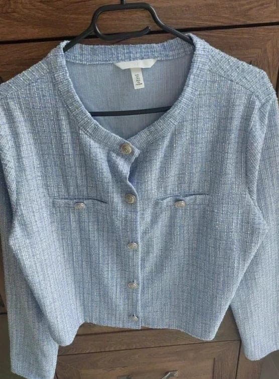 Elegante H&M vest in blauw - maat L