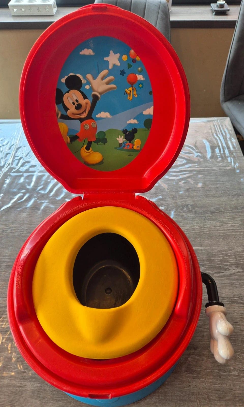 Toilettrainingssystem met geluid