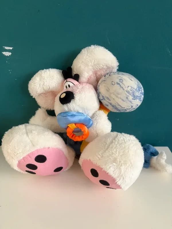 🌸🌸 Diddl blauwe baby met rammelaar - Diddl