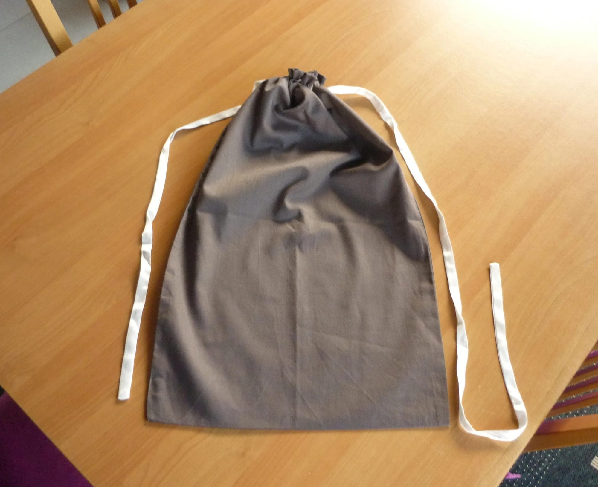 Long grey cotton travel bag storage bag storage cover travel organizer shoe bag