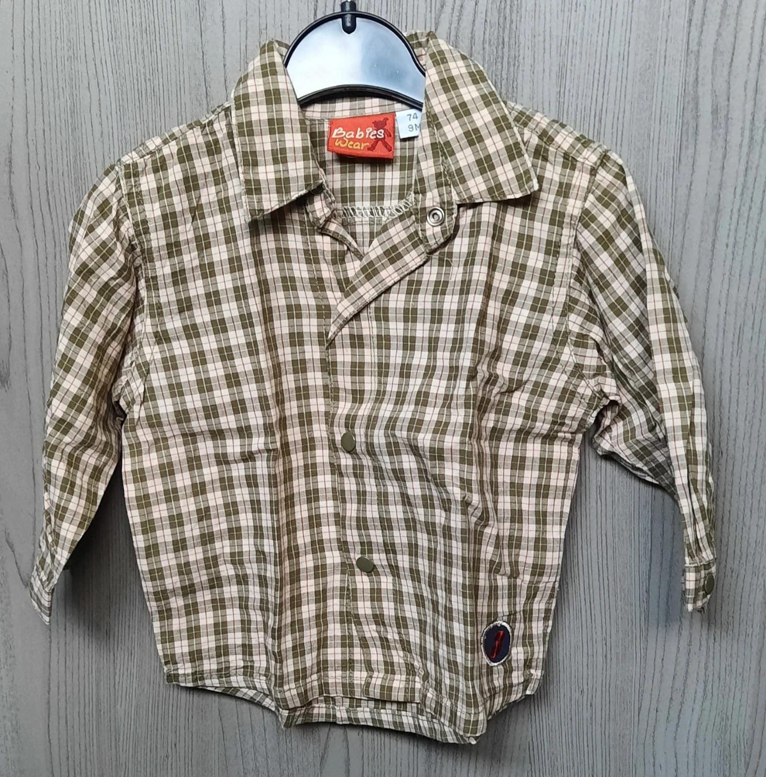 Geruite hemd Babies Wear 74 cm