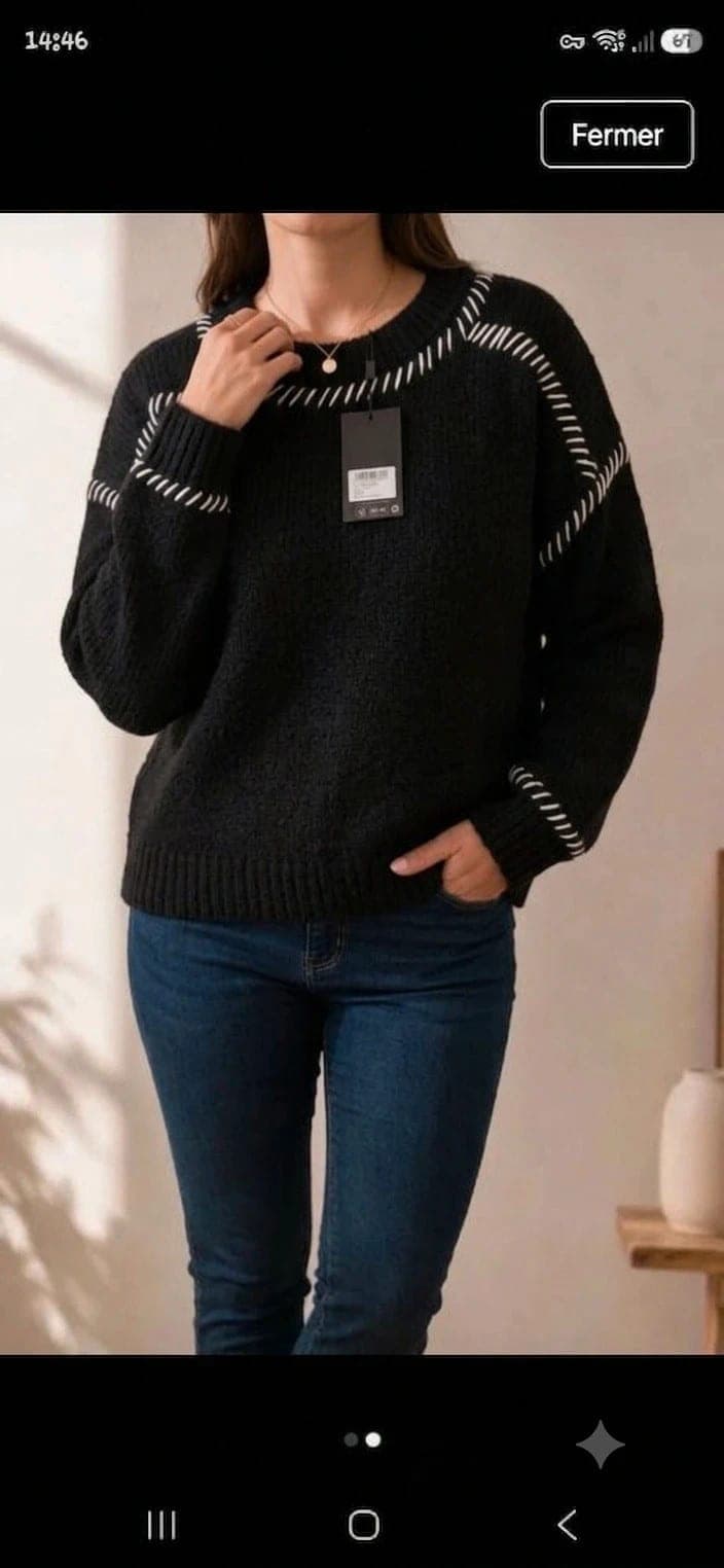 Zwarte gebreide trui Scotch & Soda - Nieuw met label - Maat L