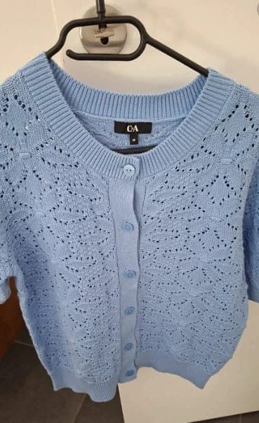 C&A gebreide vest blauw maat M - nieuw ongedragen