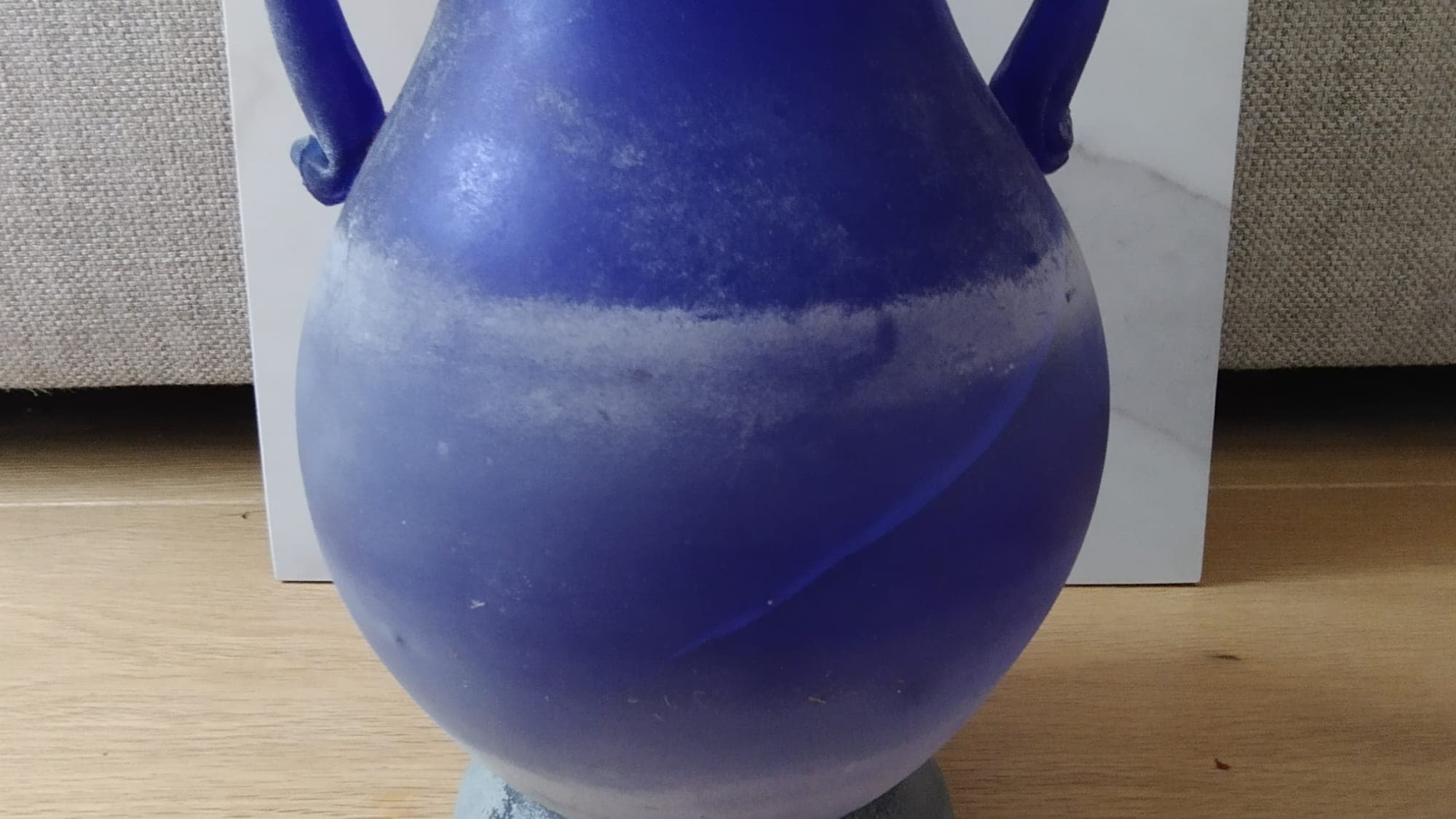 Blauwe Murano vaas