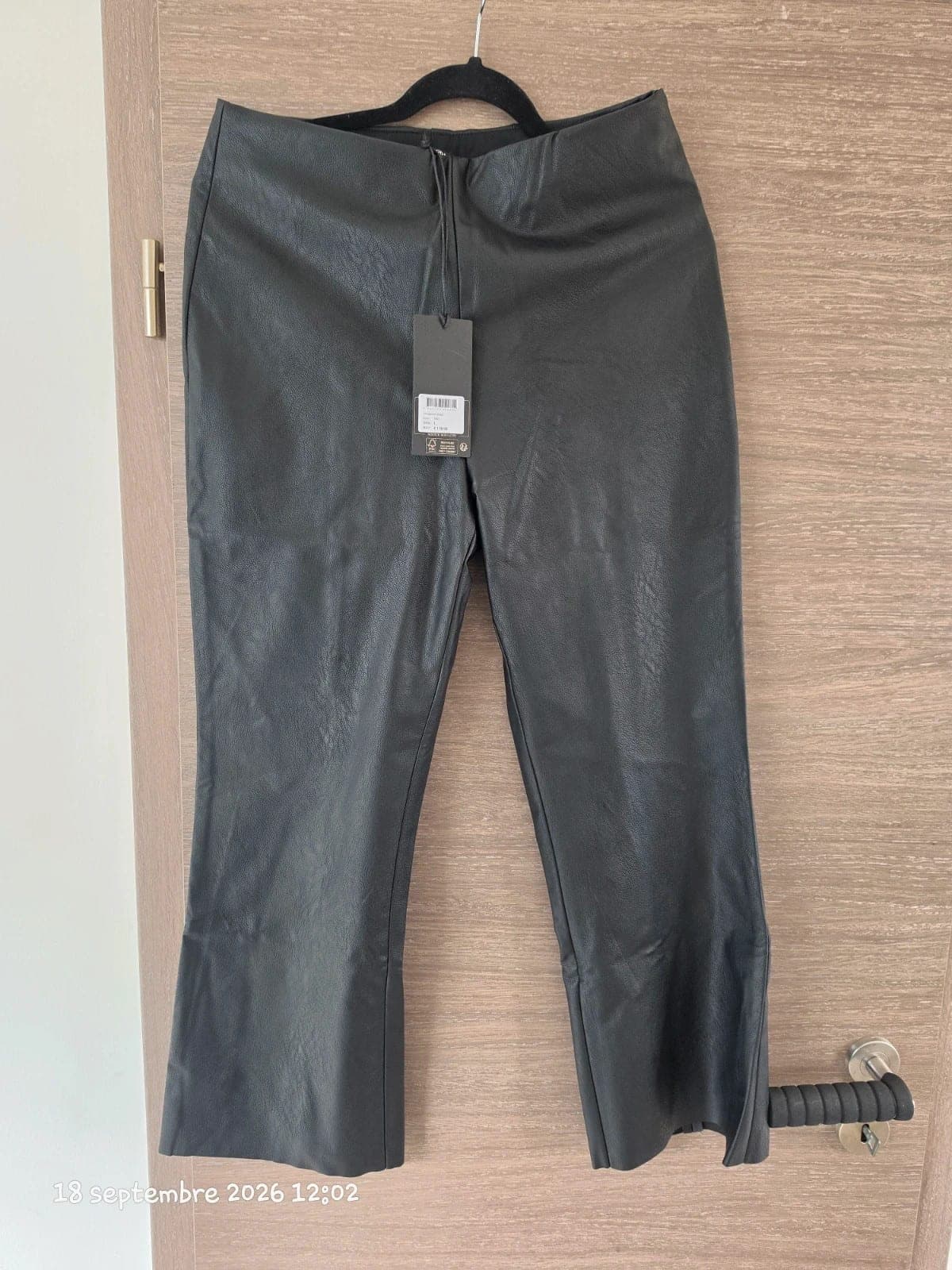 Pantacourt Scotch & Soda noir effet cuir L