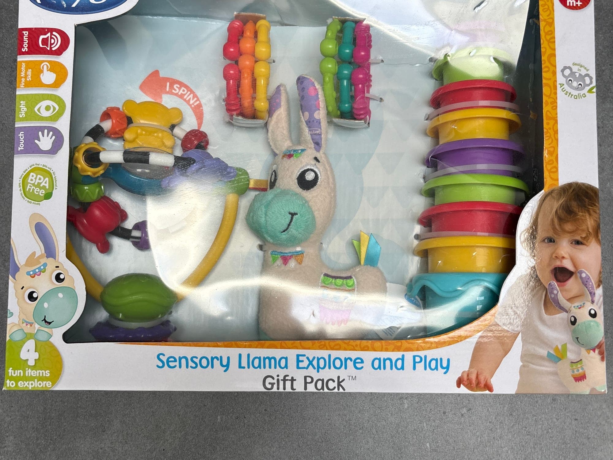 Playgro Sensory Llama Explore and Play Gift Pack