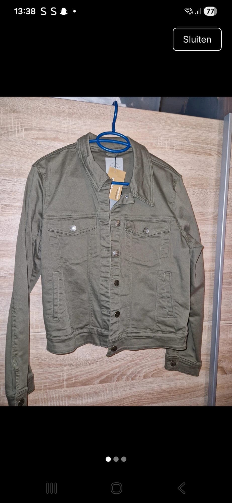 Vero Moda dames denim jacket ivy green maat S