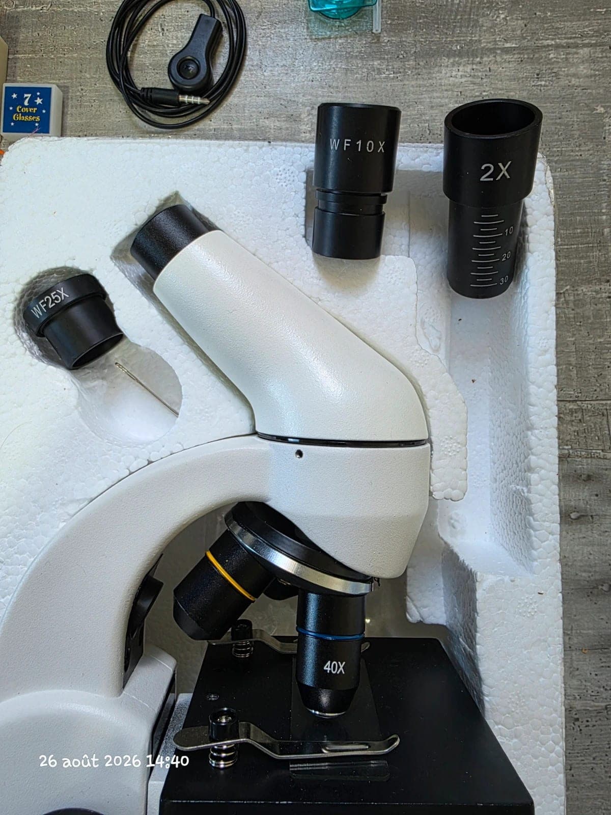 Microscoop met smartphoneadapter