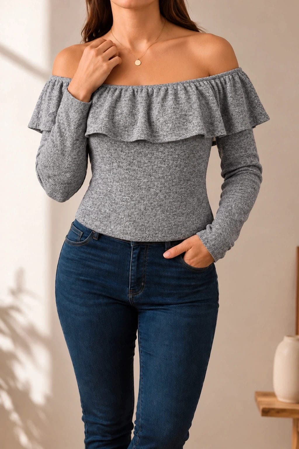 Zara Body met ruche en blote schouders