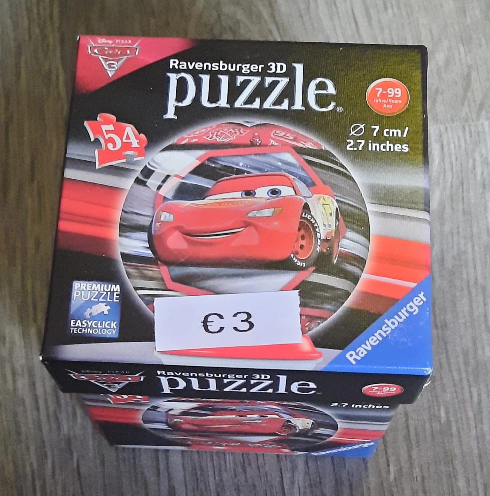 Puzzelbal Cars - rond 3D puzzel
