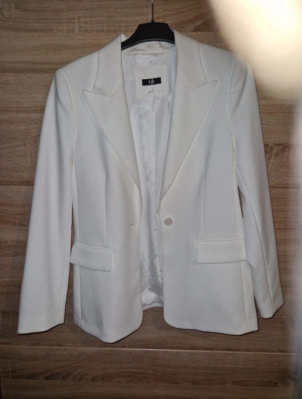 CFA witte blazer met single-breasted sluiting