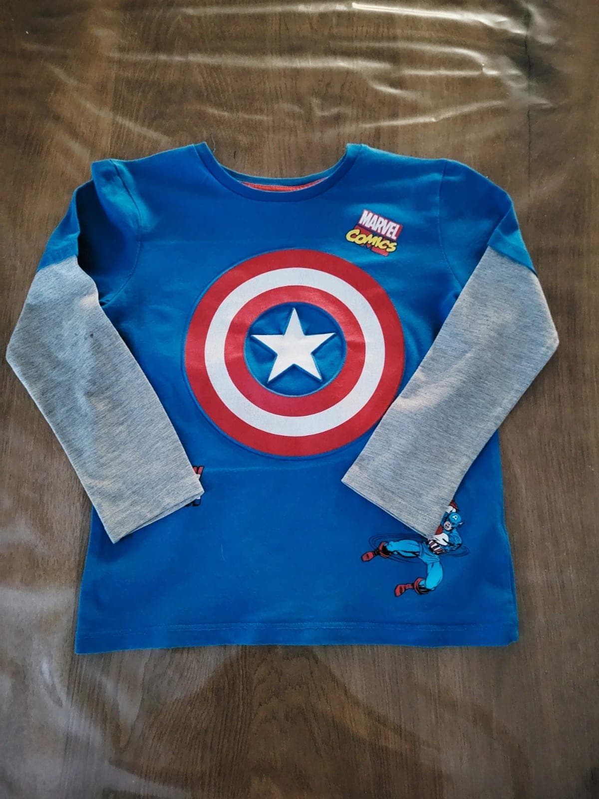 Captain America shirt Marvel maat 110/116 (5/6 jaar)